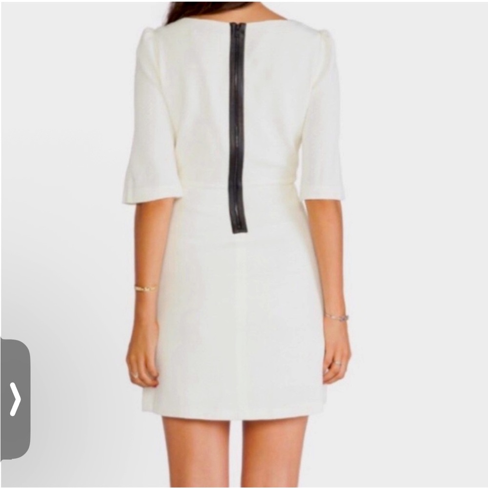 Worn 1x: ALICE + OLIVIA “Maely” Knit Shift Dress, Winter White, Size 4, EUC